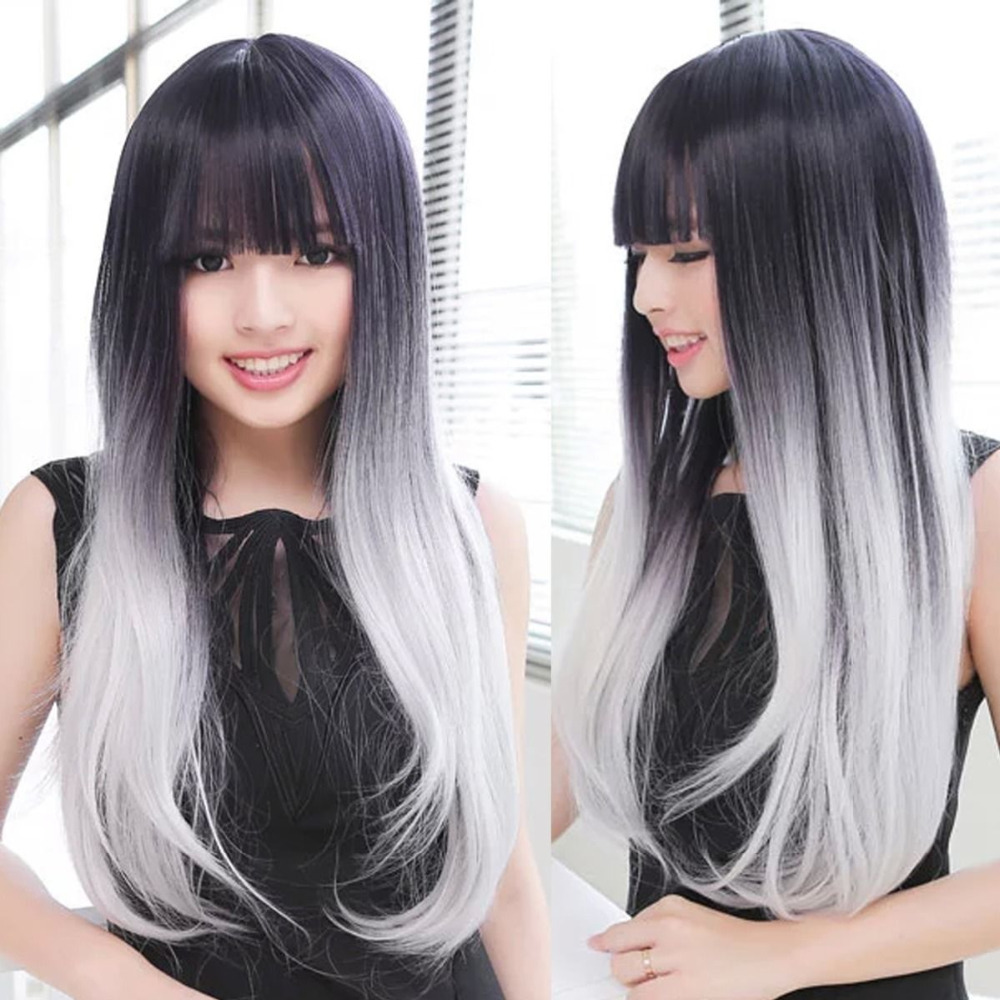 Black Hair Silver Highlights Hairs Picture Gallery